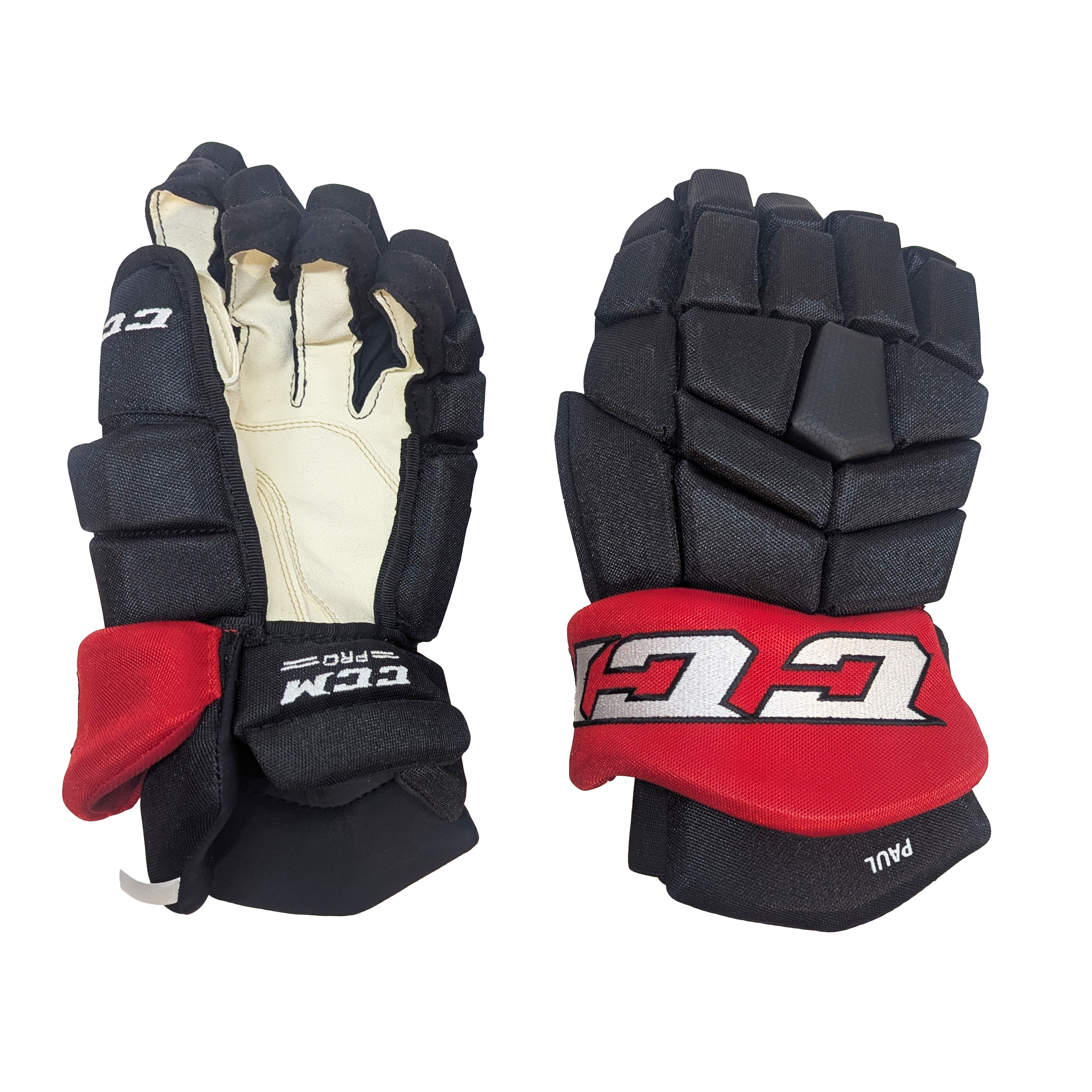 CCM HGTK - NHL Pro Stock Glove - Nick Paul (Black/Red)